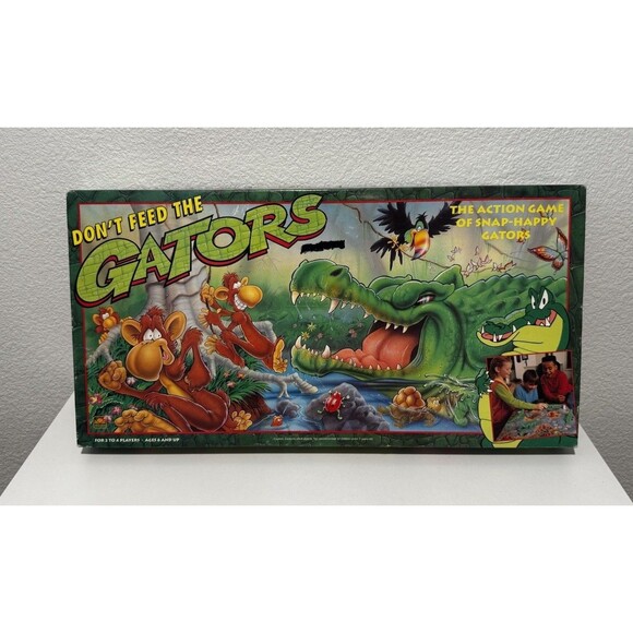 Vintage 1992 Dont Feed The Gators Board Game Golden 100% Complete Tested - Picture 1 of 16